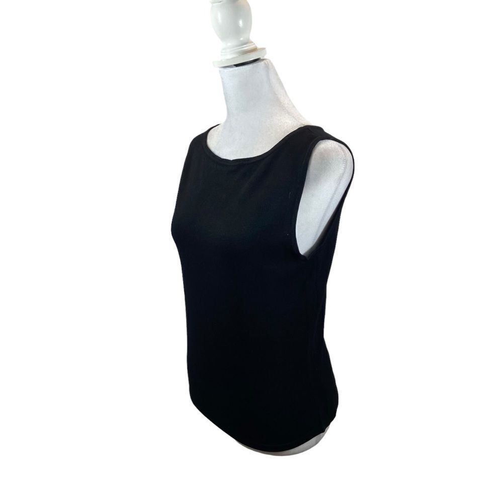 Ladies Finity Naturals Brand Black Sleeveless‎ Blouse Size Medium